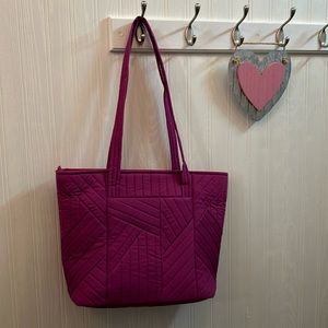 NWT Small Vera Tote Bag in Dark Raspberry